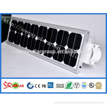 Popular solar street light power system with 30w 40w 50w integrated solar garden light